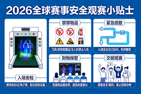 2026全球赛事安全观赛小贴士图示
