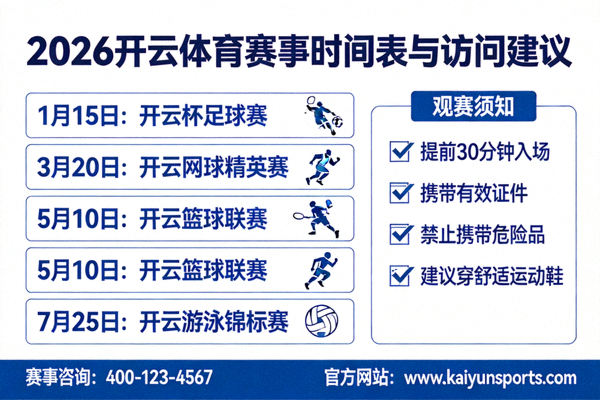 2026开云体育赛事时间表与访问建议配图